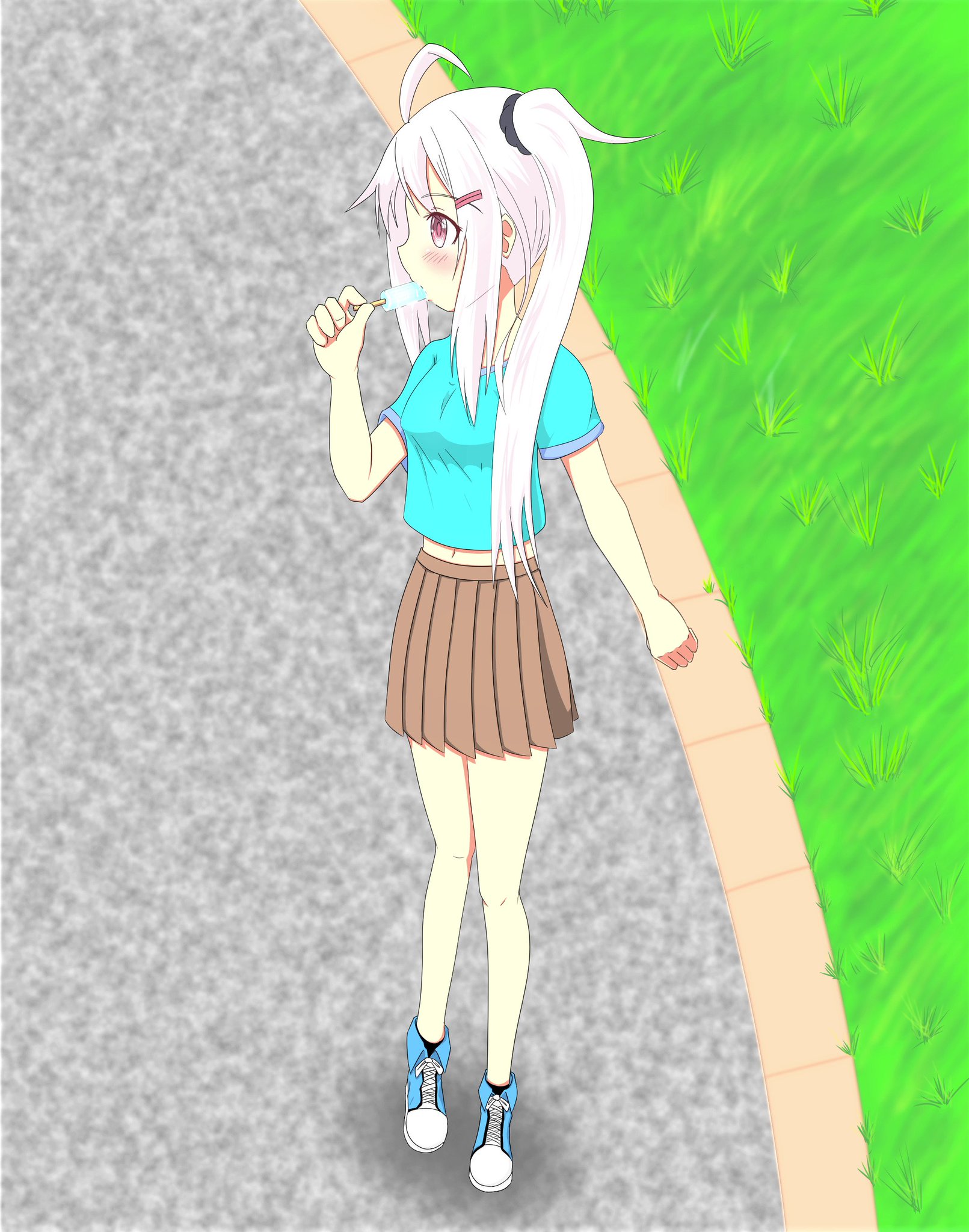 ぬんぬ先生イラスト『刹那ちゃん・未来ちゃんパンチラアクリル
