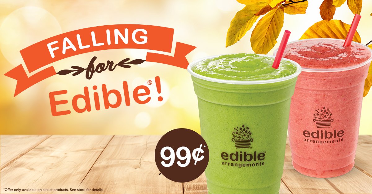 edible's tweet photo. Happy Fall! Celebrate with 99ยข #EdibleToGo treats at our participating locations! https://t.co/SB61tJ0V6l #FallingForEdible https://t.co/xqRt1NxAZ5