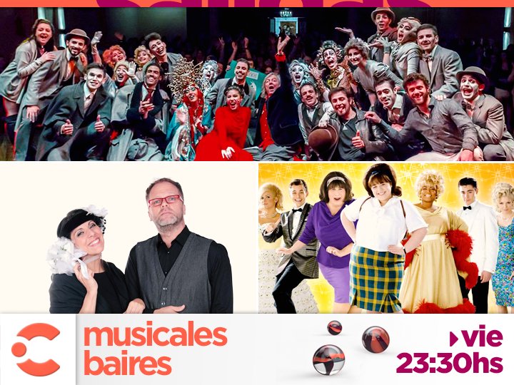 CanalCiudadBA's tweet photo. ¡HOY 23:30 disfrutá con @MusicalesBaires! 🎶🎭 @SHERLOCKCibrian, de @pcibriancampoy con @adabelguerrero + #ZeideShike + #Hairspray. https://t.co/PG16J490nc
