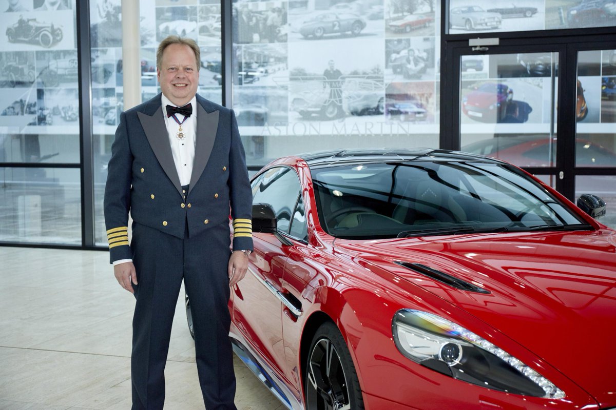 ClassicanaUK's tweet photo. #AstonMartin CEO, Dr Andy Palmer is appointed as an Honorary Group Captain in 601 Squadron Royal Auxiliary Air Force https://t.co/IUyoc1rK44