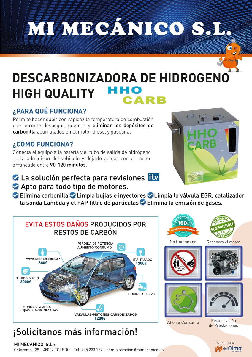 LIMPIA POR COMPLETO LA ADMISION DE TU COCHE(EGR-FAP-INYECTORES)Y ADEMAS BAJA HASTA UN 80% LAS EMISIONES PARA QUE PASES TU ITV SIN PROBLEMAS!