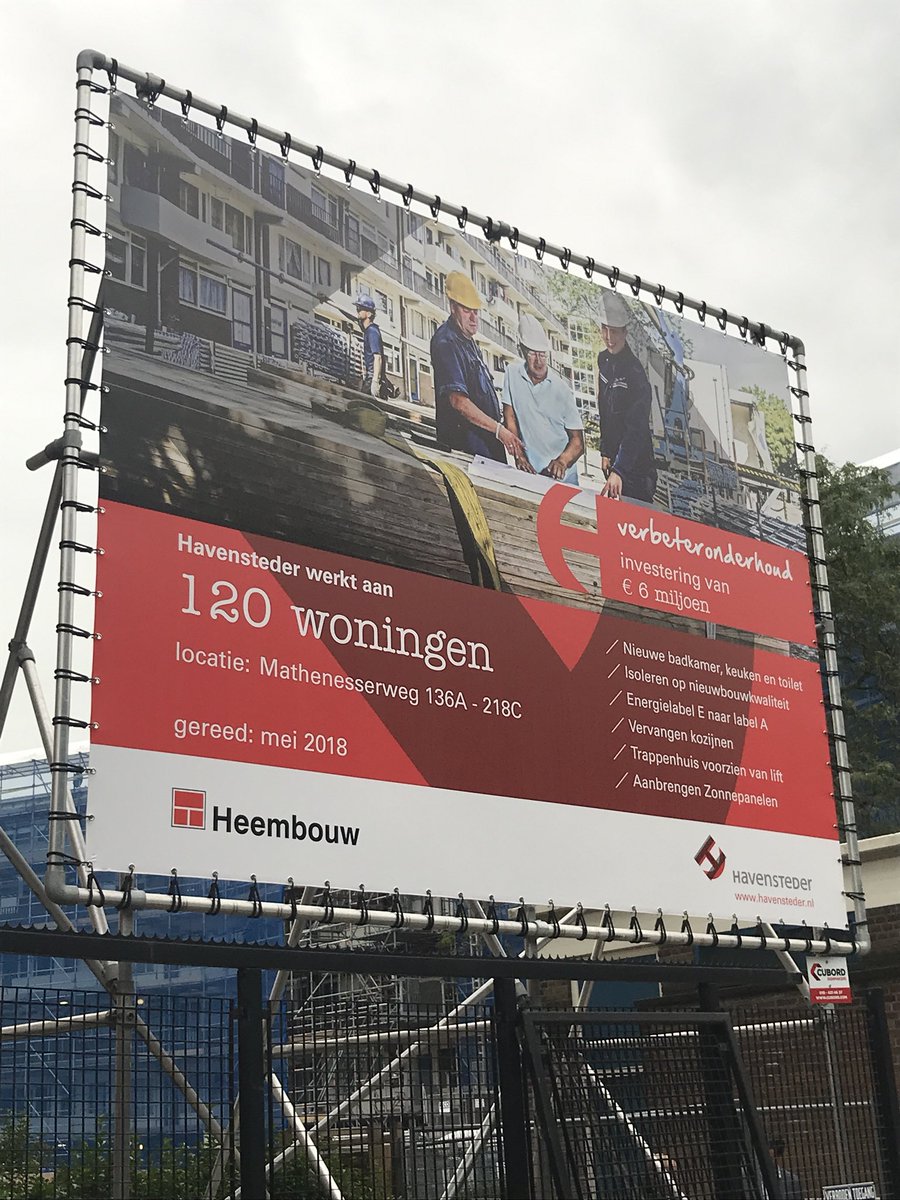 Start Mathenesserflats met voor ons nieuwe aannemer Heembouw #woningisgeenbouwplaats #havensteder #goedvoorelkaar