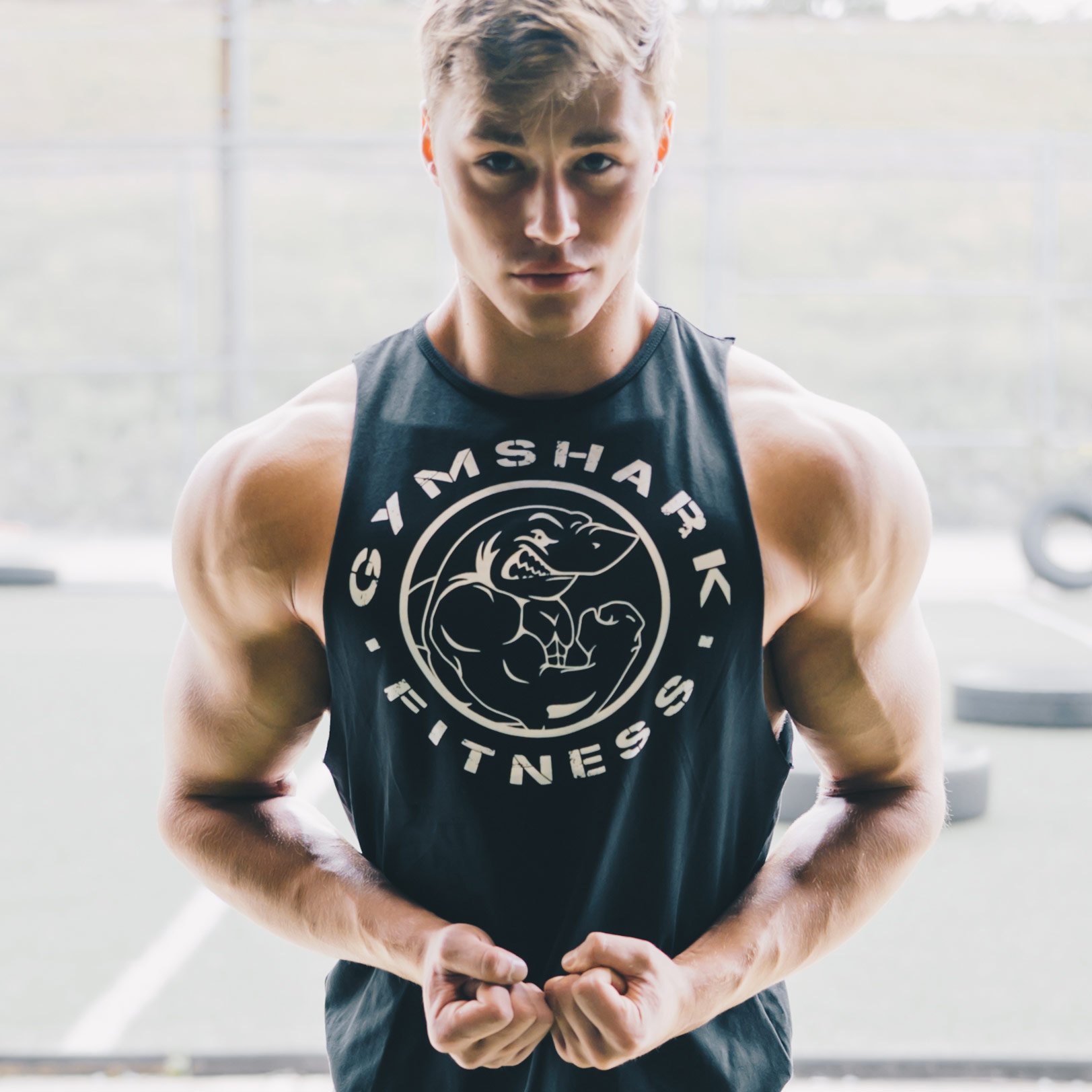 Gymshark GS x David Laid Stringer - Black