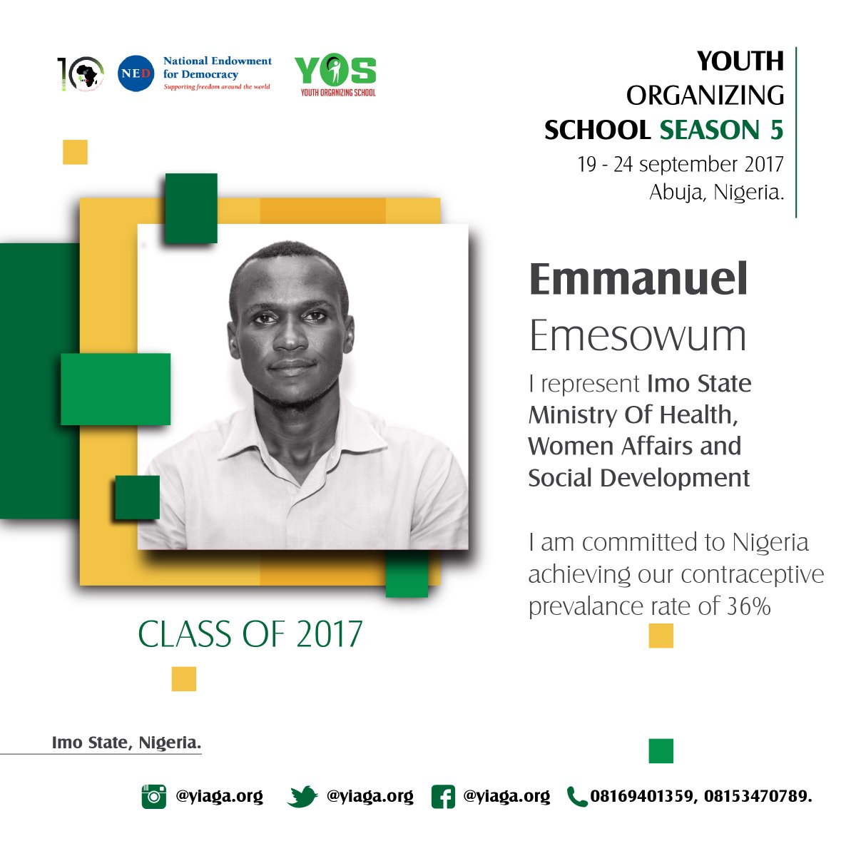 Meet the Youth Organising School Class 2017 from across Nigeria and West Africa <a href="/NEDemocracy/">NEDemocracy</a> #YOS2017