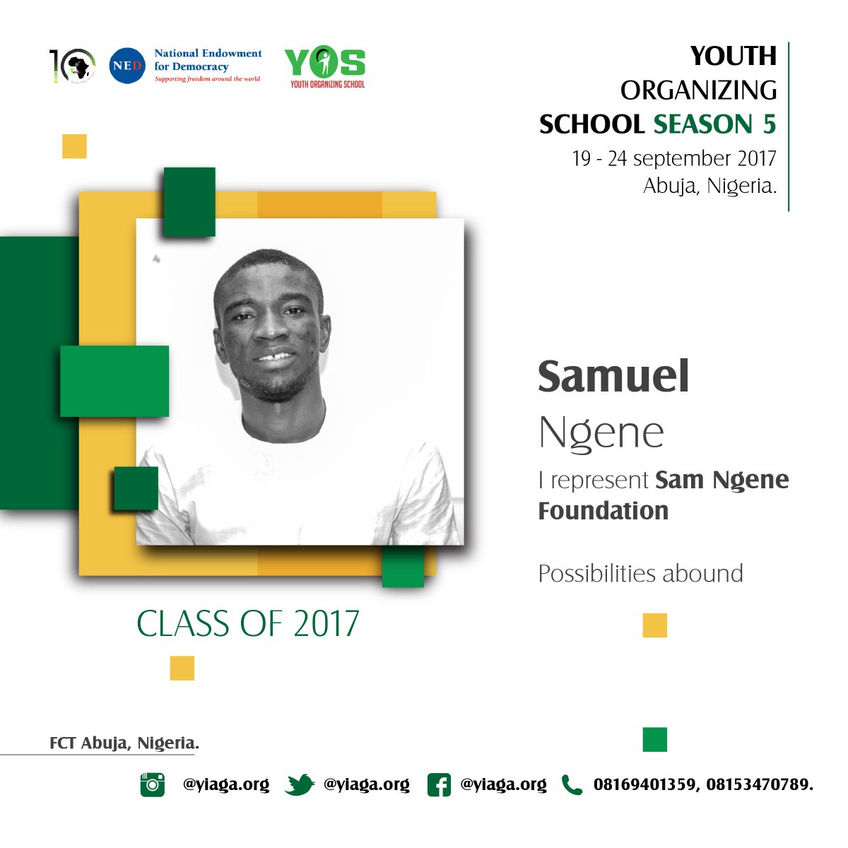 Meet the Youth Organising School Class 2017 from across Nigeria and West Africa <a href="/NEDemocracy/">NEDemocracy</a> #YOS2017