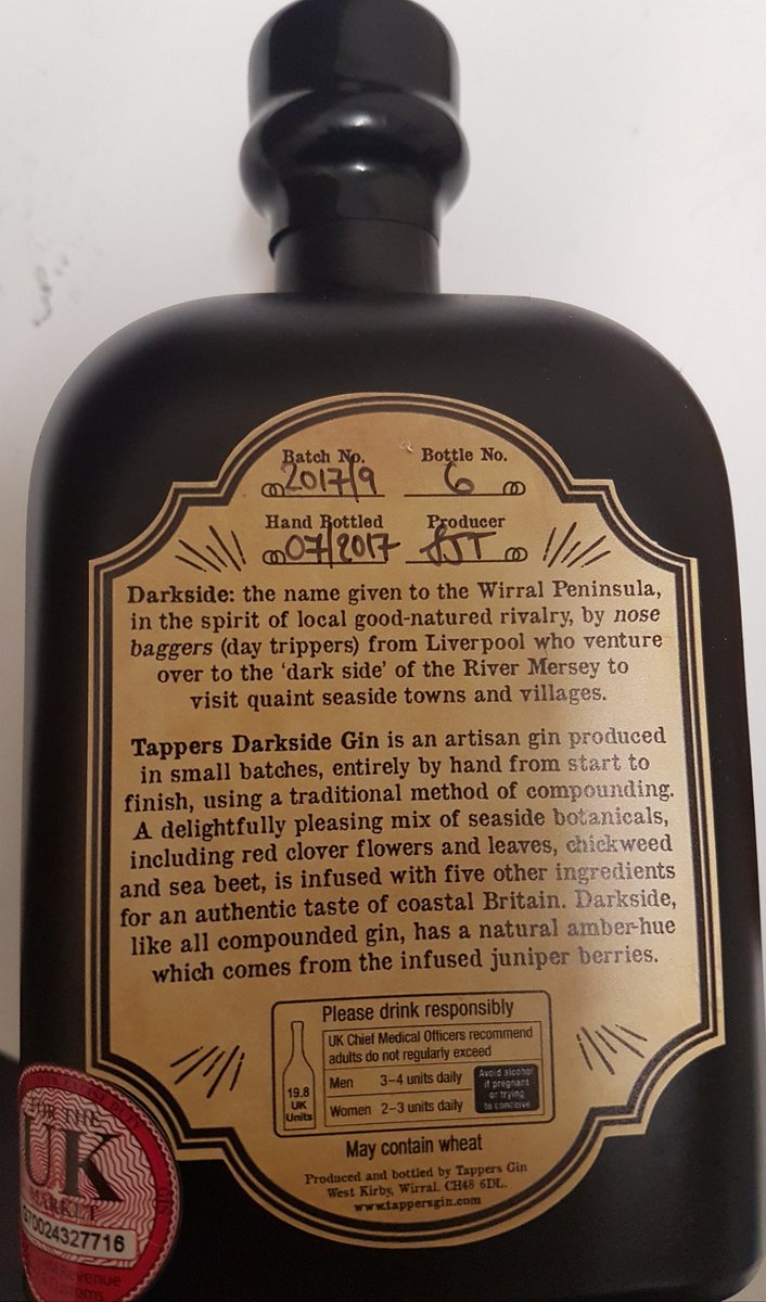 We have a new Gin arrival today. This one is not to be missed yum yum