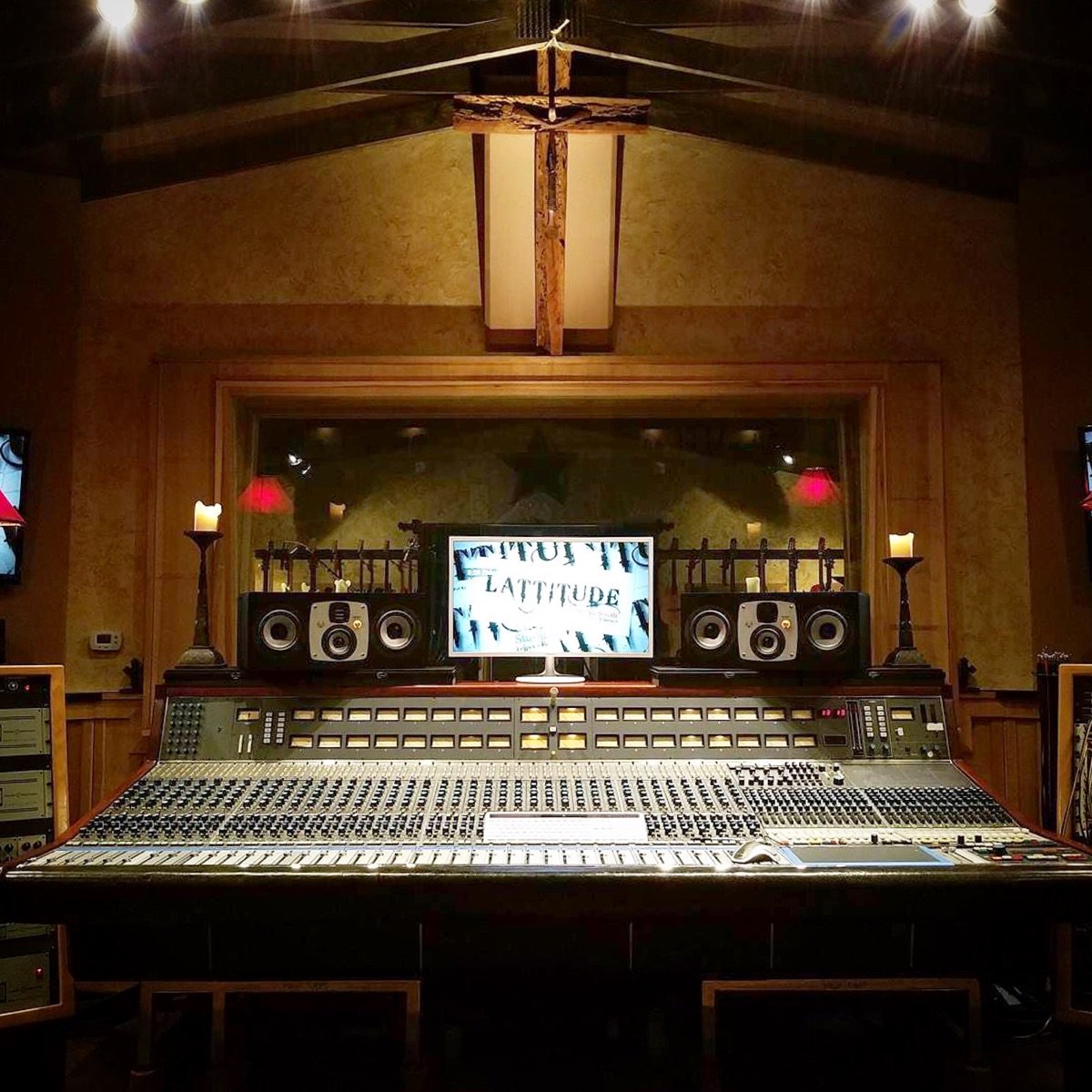 Fabulous control room at <a href="/LattitudeStudio/">Lattitude Studio</a> w/ EVE SC407s. Amazing place to make a record!