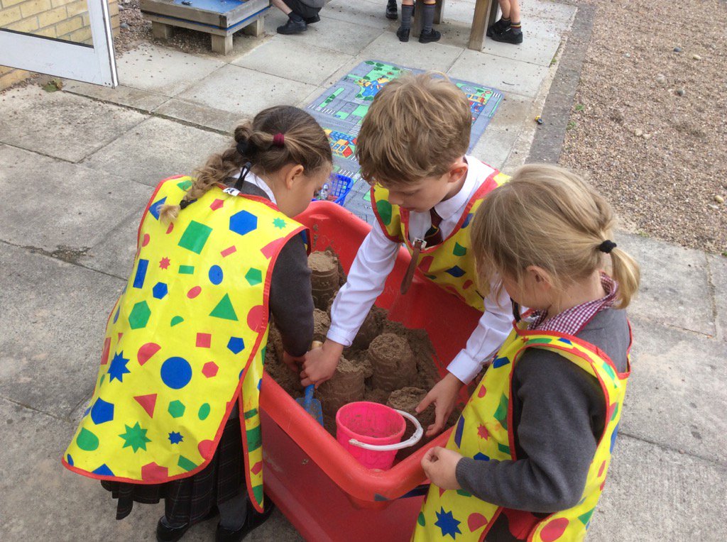 Year One making the most of a fine afternoon