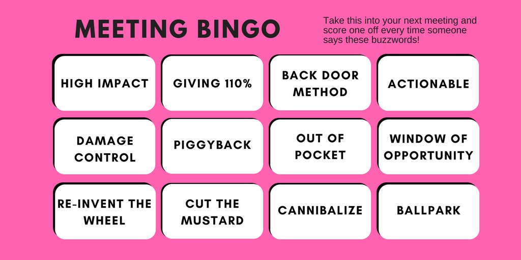 headspacegroup's tweet photo. There's nothing like a bit of #BuzzwordBingo in a Friday meeting! π‘ All the #FridayFeeling you need π
#Headspacers #Coworking https://t.co/XmTEVgqyO0