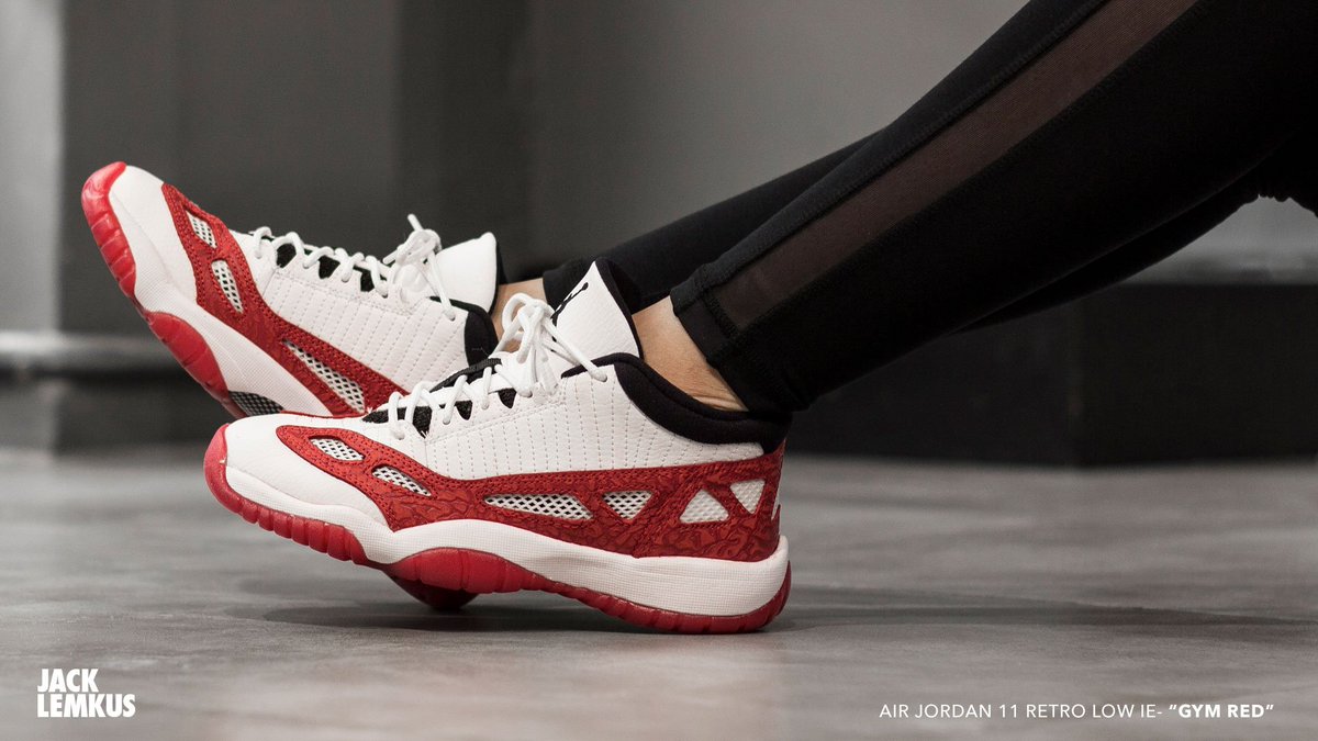 air jordan 11 retro low ie gym red