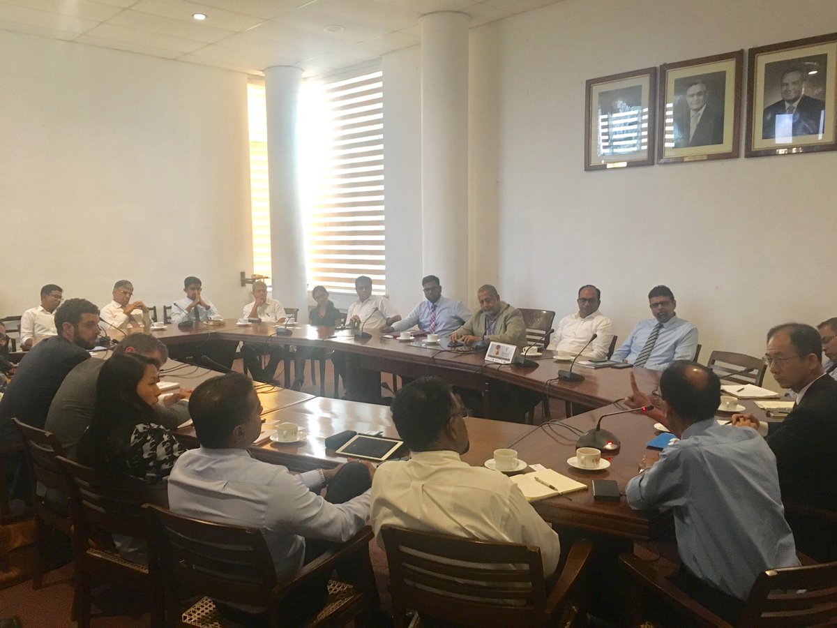 CCCEconIntel's tweet photo. Today, pvt sector stakeholders shared their concerns with the IMF mission here for the 3rd review of the EFF Programme @IMFNews #LKA https://t.co/b0B5XE7AIb