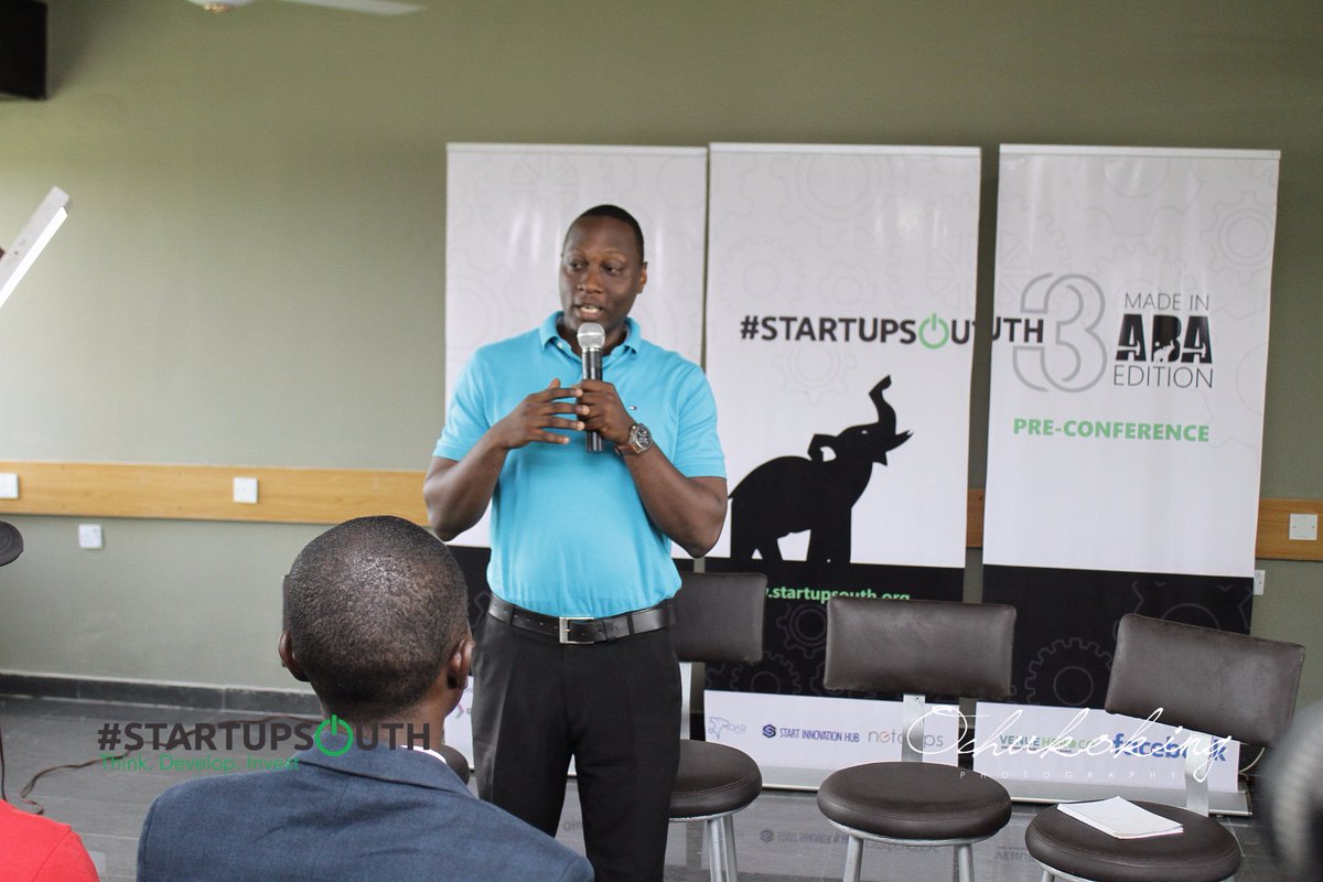 StartupSouthNg's tweet photo. K. Ogungbile is manager @OluakaA telling us the need for the Hub which is to foster Coummunity Building. #StartUpSouth3 https://t.co/Zkb87CbchD