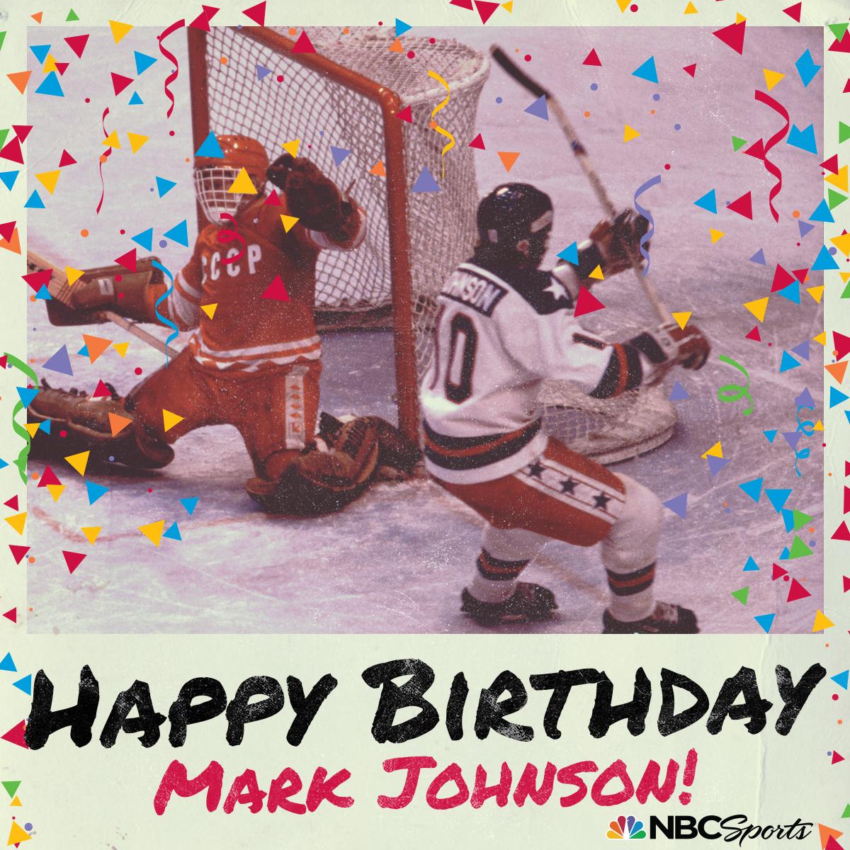 Happy Birthday to 1980 \Miracle on Ice\ hockey team star Mark  Johnson! 