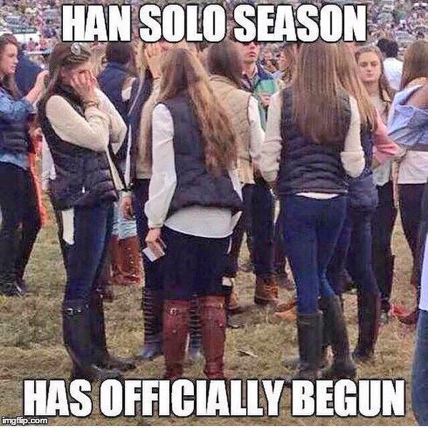 Eric Fisher on Twitter: &quot;Han Solo season begins at 4:02pm today.… &quot;