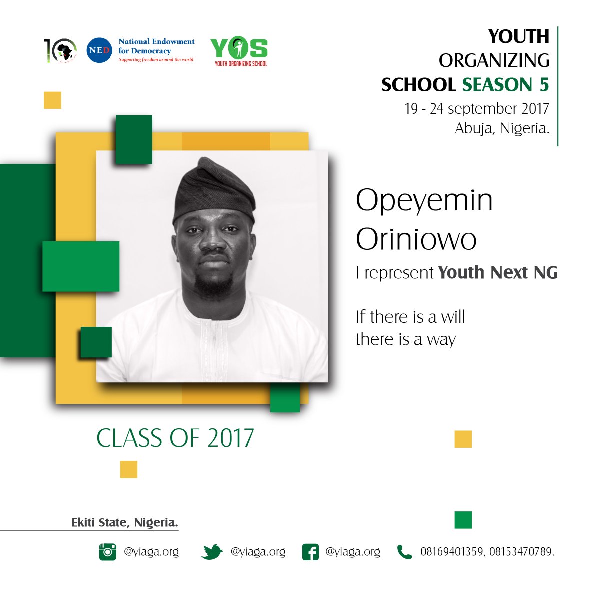 Meet the Youth Organising School Class 2017 from across Nigeria and West Africa <a href="/NEDemocracy/">NEDemocracy</a> #YOS2017