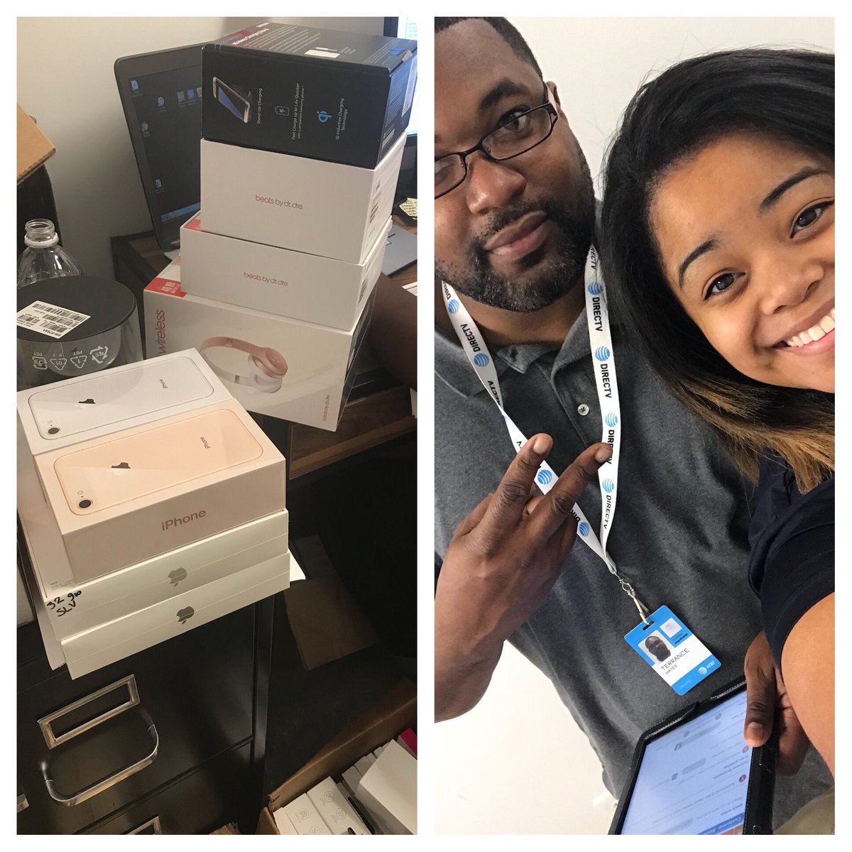 Happy iPhone 8 launch! <a href="/init365/">Terrance Hayes</a> and I are ready 💪🏼👊🏼 #IHXceptional