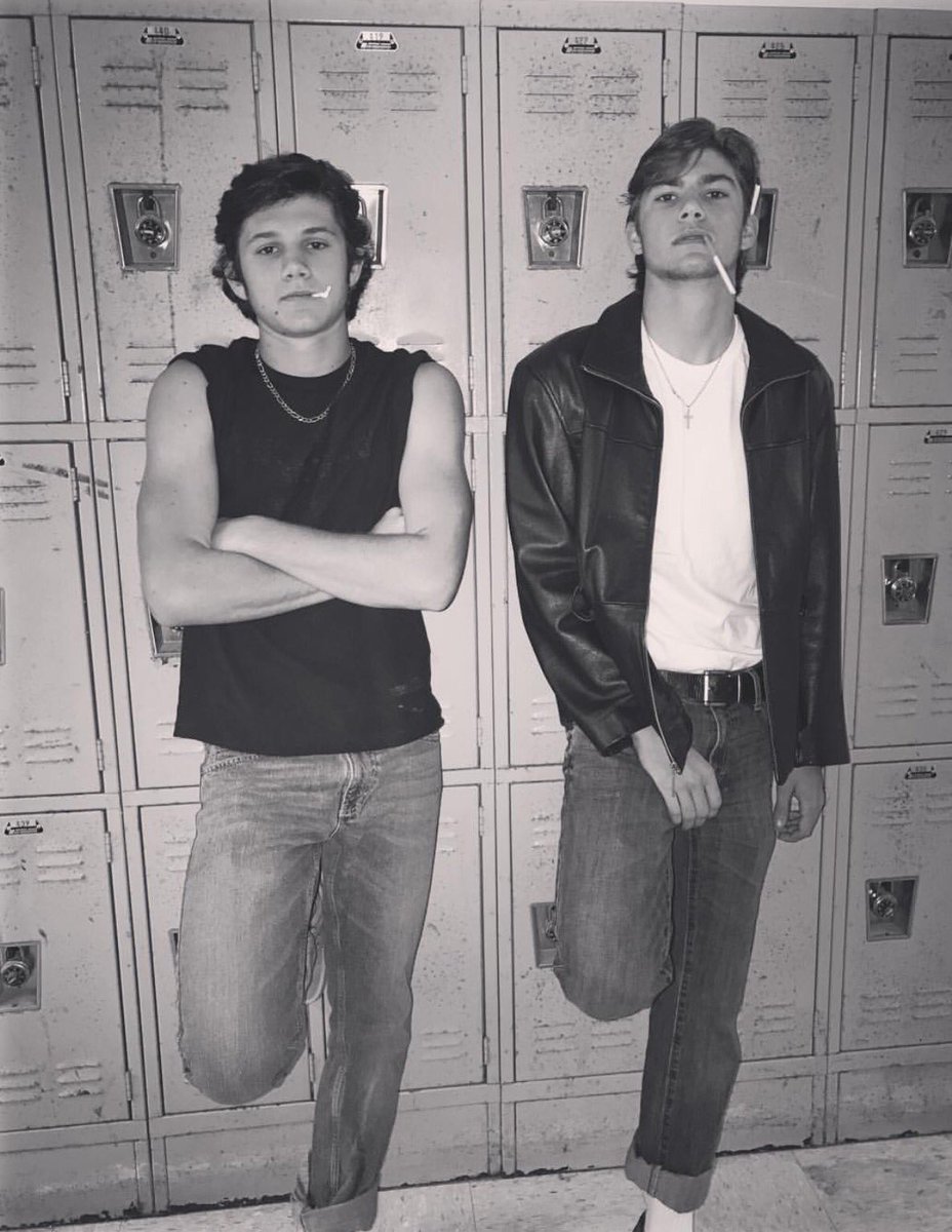 SiaraStrickland's tweet photo. Grease Lightning ⚡️ Kenickie &amp; Danny take over CCHS. https://t.co/BcTxo5ZZyO