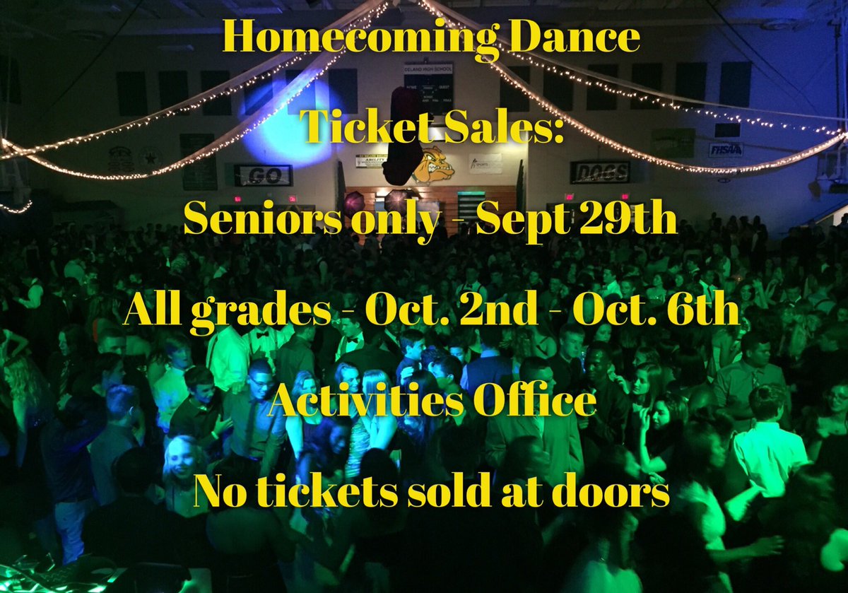 delandhighlead's tweet photo. Hoco Dance tickets $25. Includes 5x7 professional photo. Sales are in Activities before school and at lunch. #DeLandHoco17 https://t.co/STWqUkN1p4