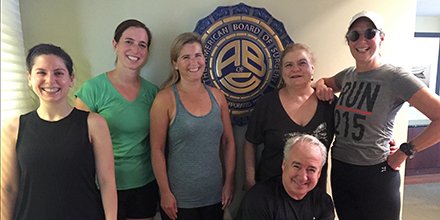 AmBdSurg's tweet photo. ABS staff took part this morning in Run to Work Day Philly 2017 - great job guys! #RuntoWorkPHL https://t.co/7XBtyeJSn0 https://t.co/Oyj4WFVEkT