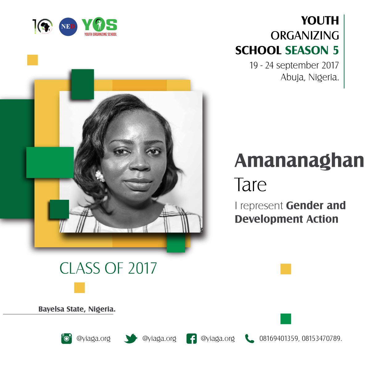 Meet the Youth Organising School Class 2017 from across Nigeria and West Africa <a href="/NEDemocracy/">NEDemocracy</a> #YOS2017