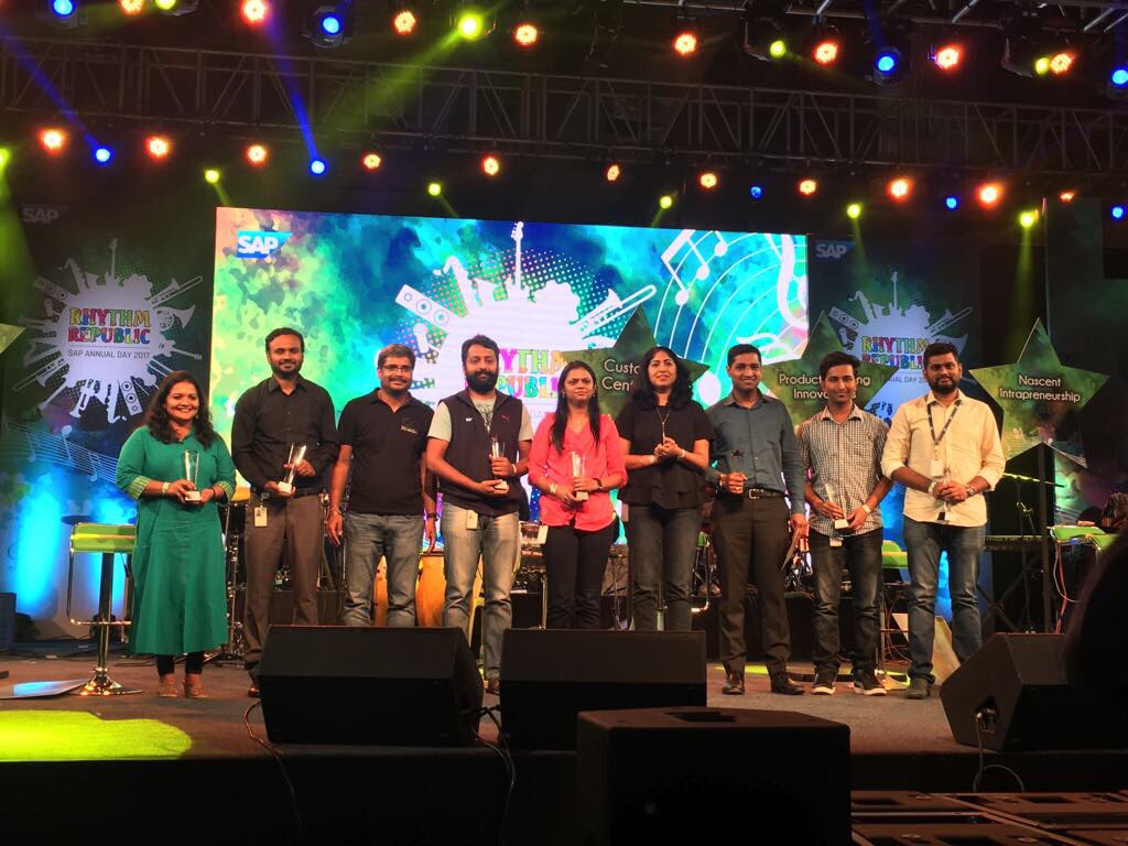 saplabsindia's tweet photo. Give it up to all our Annual Award winners #AnnualDayBlr @dilipkhandelwa @shraddhanjali_r https://t.co/SudI3K8YzF