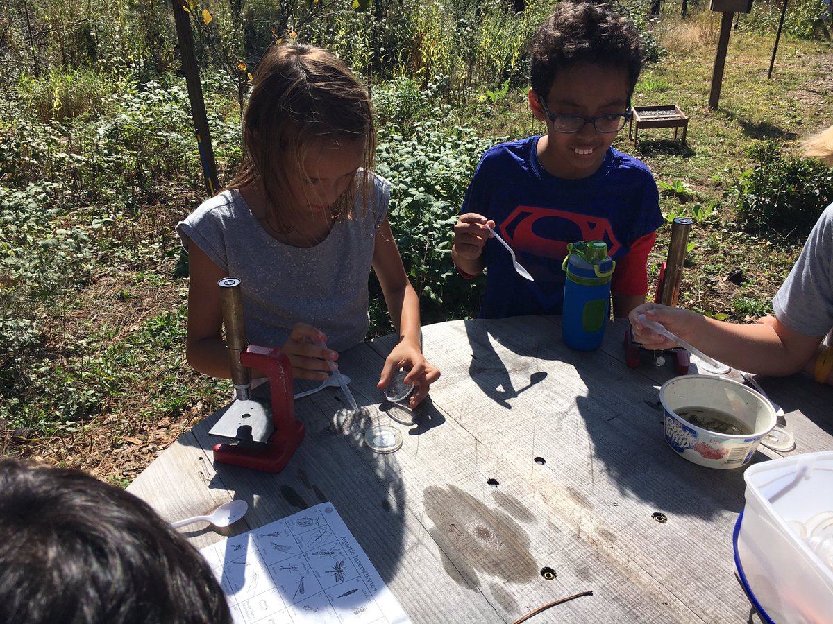 RHSDragon5B's tweet photo. We also spent time learning about aquatic life &amp; water quality. Our formula determined the pond was on the edge of poor &amp; fair. @Belwin625 https://t.co/9nr8j79n0U