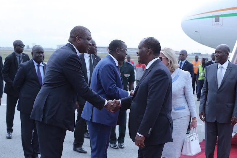 Presidenceci's tweet photo. Le Chef de l’Etat a regagné Abidjan après un séjour au Portugal et aux Etats-Unis
https://t.co/L95AtJp9Yu https://t.co/Fe0PrcN3MN