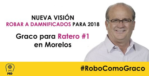 FICREA_English's tweet image. ya comenzó con su campaña 2018 en #RoboComoGraco #ApagaTelevisa #MexicoUnido @AnaVbon @AlfredoVerdin17 difundir por fa