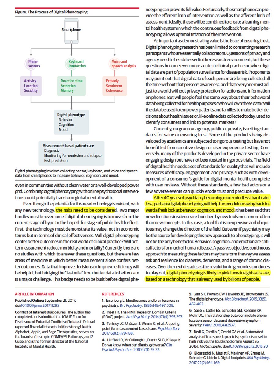 Mental health and machines—2 <a href="/JAMA_current/">JAMA</a> insightful essays
 #AI: jamanetwork.com/journals/jama/…
smartphone phenotyping:
jamanetwork.com/journals/jama/…