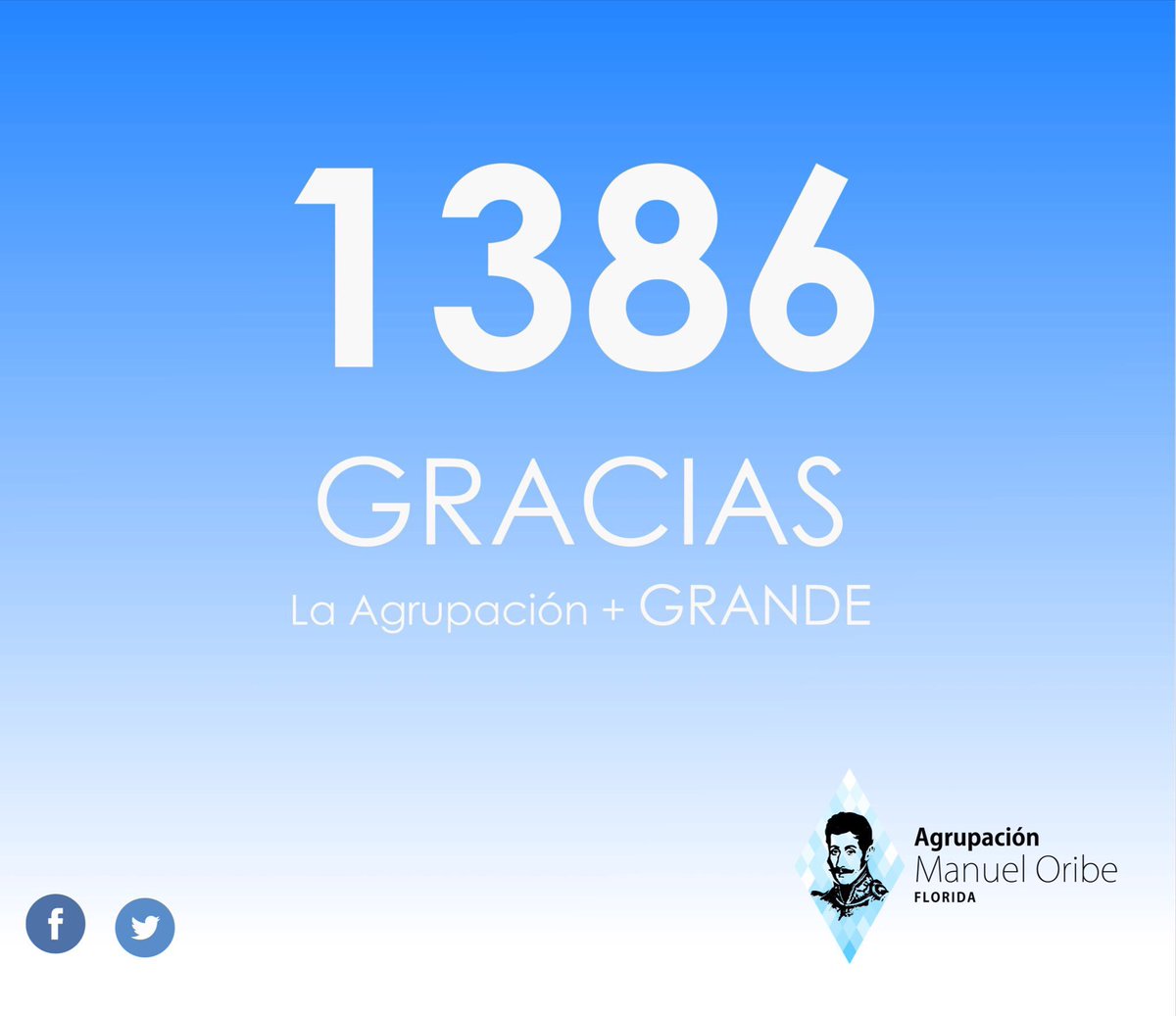 amo_62florida's tweet photo. 1386 Gracias! La agrupación + GRANDE !!! https://t.co/9Xpz9W6n2T