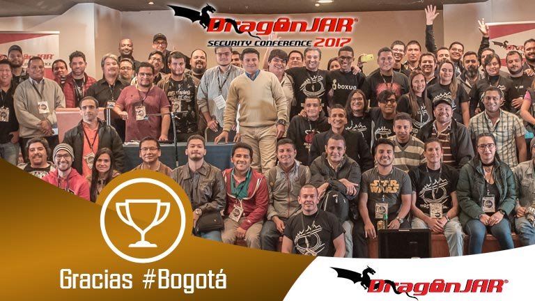 DragonJAR's tweet photo. Concluimos con éxito una versión más del #DragonJARSecurityConference 
Gracias a los que asistieron, a nuestros patrocinadores y a #Bogotá https://t.co/kRLkWAUGM5