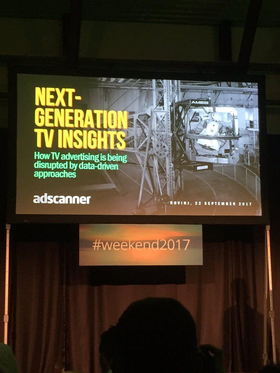 Data and TV.. impact is spreading ...#weekend2017