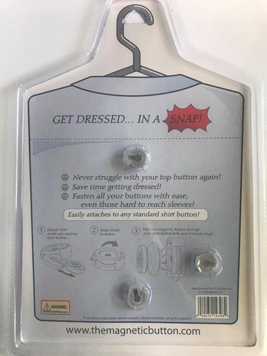 MagneticButton's tweet photo. Turn any shirt into a magnetic button snap! #getdressedinasnap #themagneticbutton https://t.co/JnhWuX7tEk