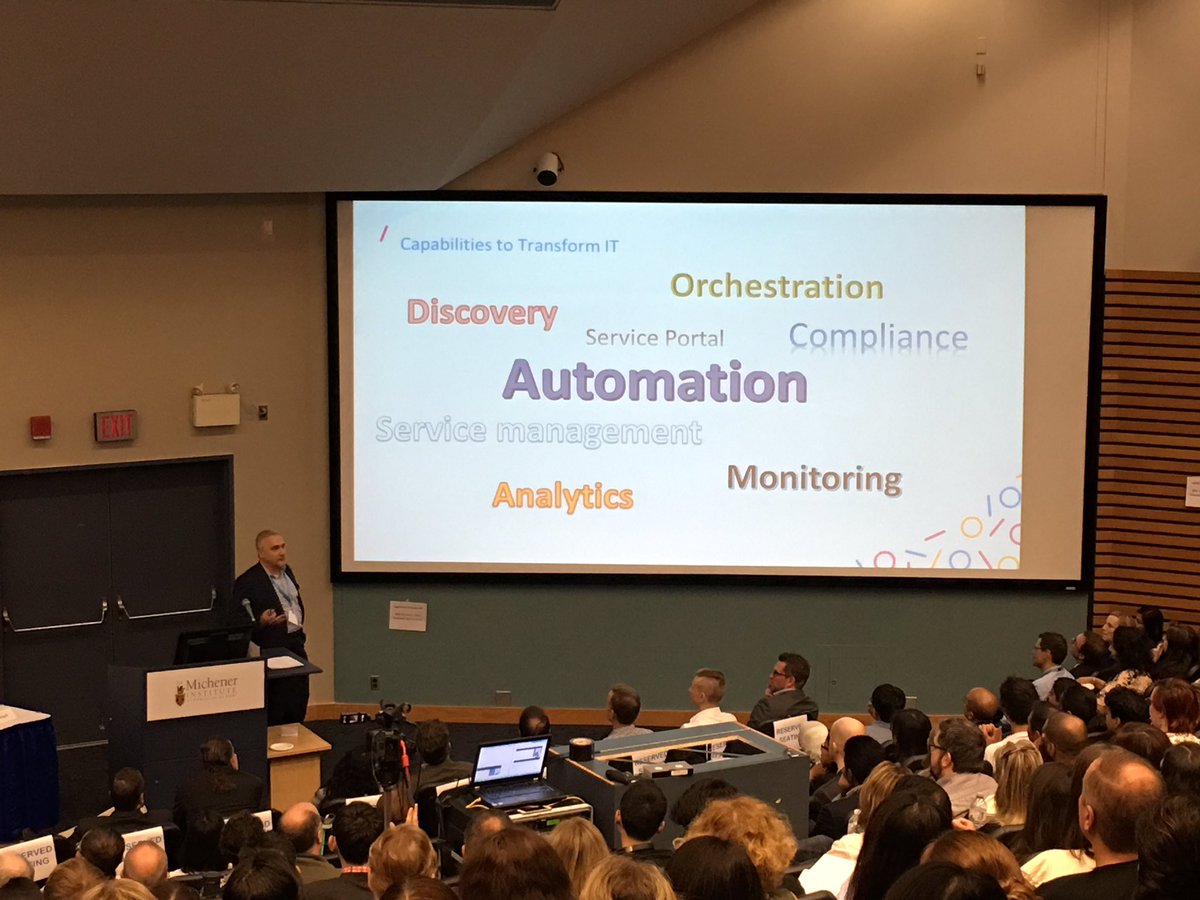 Sorin Manta, Exec Dir of Digital Operations at <a href="/UHNDigital/">UHN Digital</a>, presents on the importance of automation and service mgmt in digital age.
