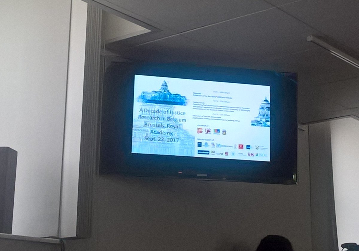 Final event #iap #belspo. #Justice &amp; #society. C'est maintenant. Bilan de 10 ans de recherche en #Belgique