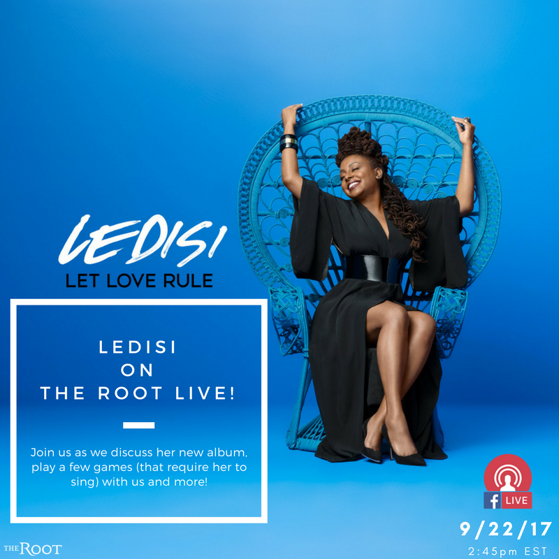 TheRoot's tweet image. The lovely @ledisi is swinging by #TheRoot today! Join us at 2:45pm ET for a special edition of #TheRootLive: Facebook.com/theroot