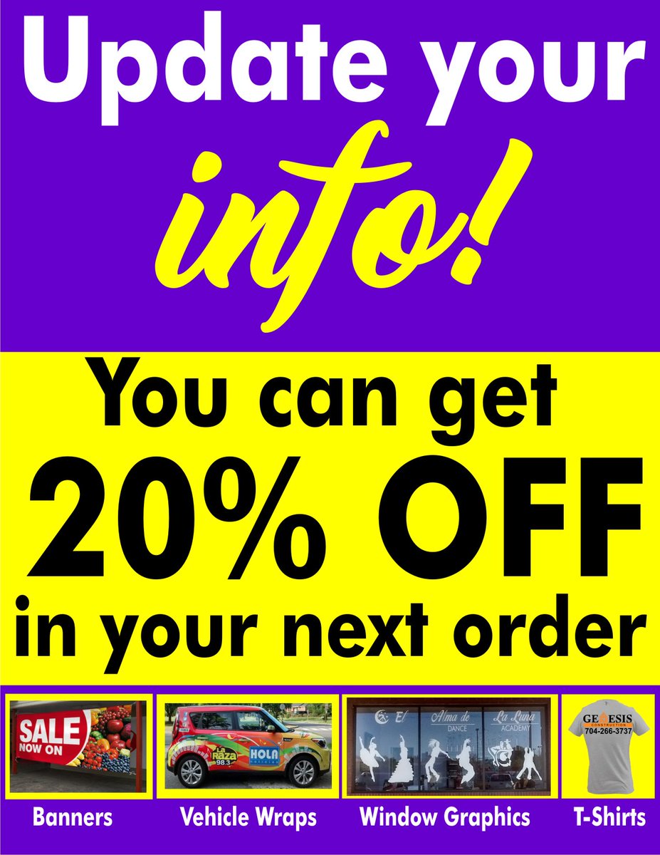 Stay in contact #Discount #Signs #Design #CharlotteNC