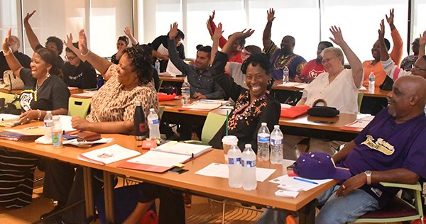 WTUTeacher's tweet image. WTU&apos;s IMPACT training for new members and Union Leadership Institute were jam packed with vital info and attended by room-filling crowds.
