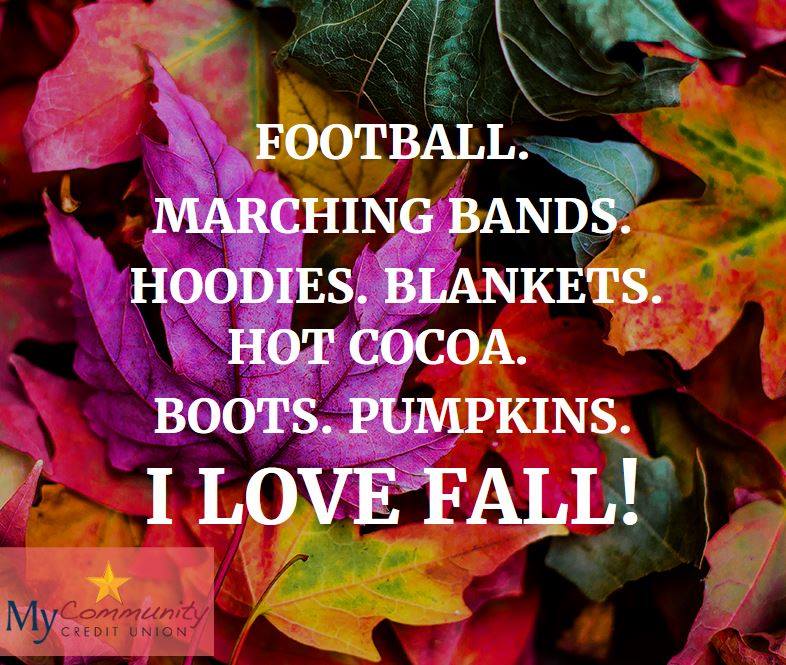 MyCommunityCU's tweet photo. Welcome Fall! #FirstDayofFall2017 https://t.co/7bPjevWLuE
