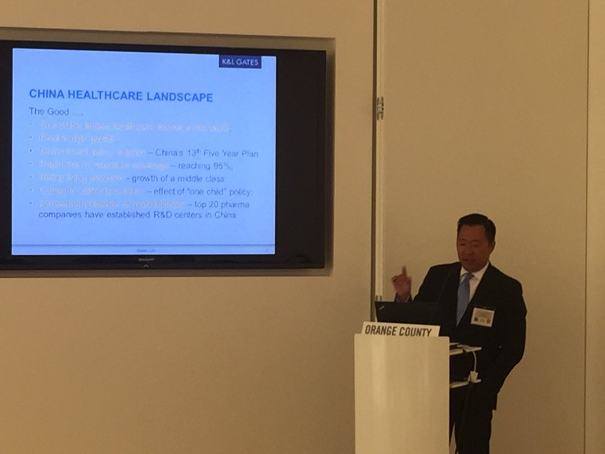 Ian Liao, partner <a href="/KLGates/">K&L Gates LLP</a> discusses fast-growing China healthcare market at CS #irvine healthcare roundtable <a href="/ITAHealthcare/">CS Healthcare Team</a> #exporting