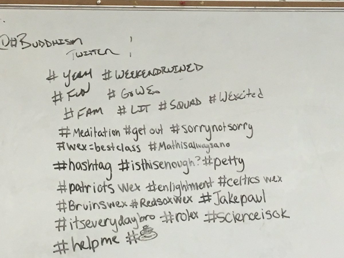 MrRosenau's tweet photo. Tweet your path to Nirvana. Awesome seeing the creativity in these guys.
#4NobleTruths
#8FoldPath
#Creativekids
#MURSD
#WExcited https://t.co/3cgrHSjCT3