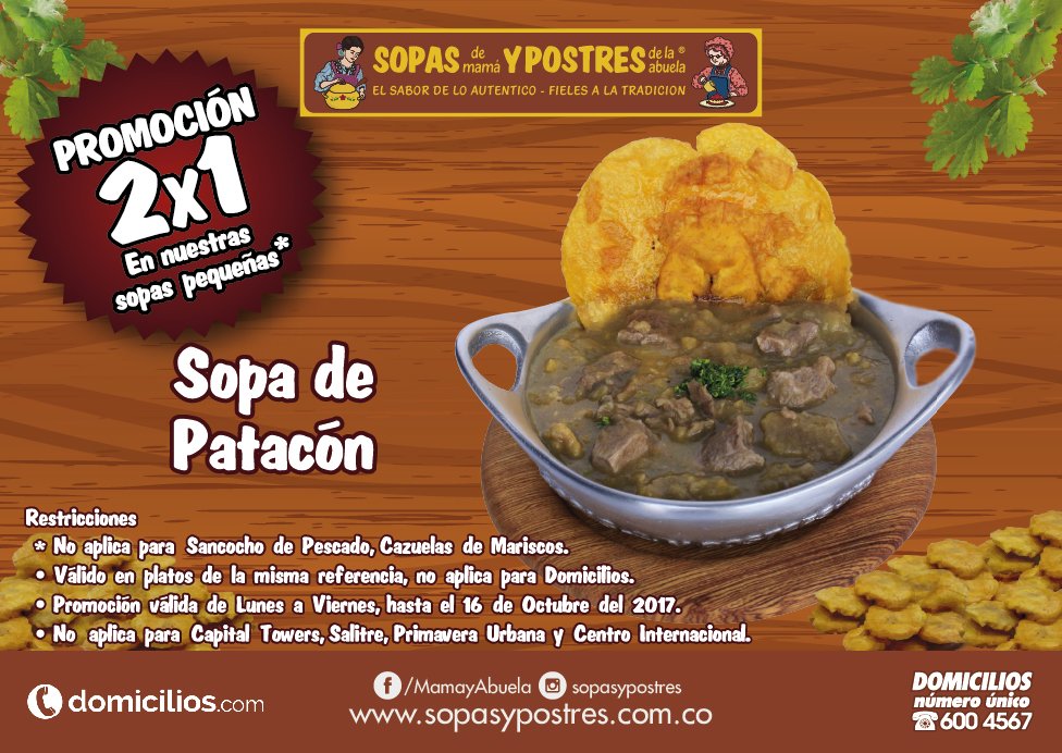 SantafeBogotaCC's tweet photo. Deliciosas comidas que te dejarán más que satisfecho, ¡ven y deléitate en #SantaféMiMundoBogotá con #LaParrillaLaOriginal y @SopasyPostres https://t.co/LZWcSgA0Qr