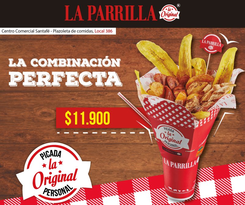 SantafeBogotaCC's tweet photo. Deliciosas comidas que te dejarán más que satisfecho, ¡ven y deléitate en #SantaféMiMundoBogotá con #LaParrillaLaOriginal y @SopasyPostres https://t.co/LZWcSgA0Qr