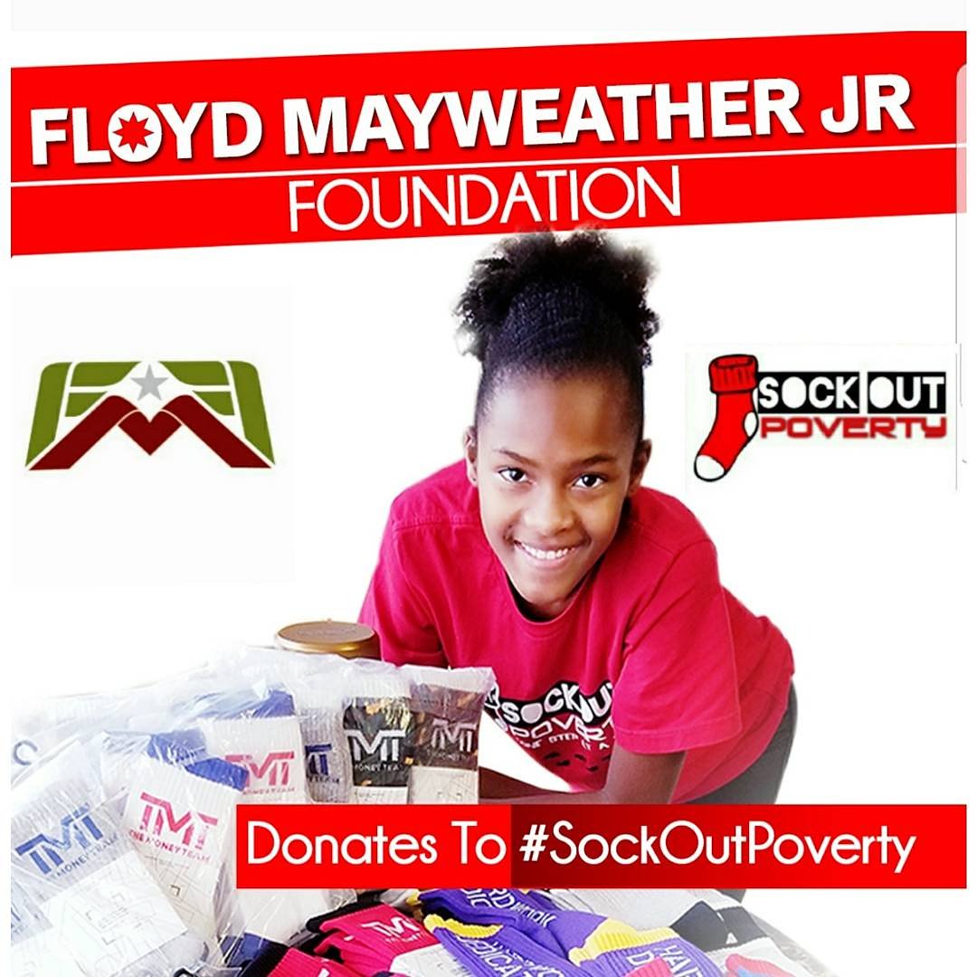 PrincessJ4Real's tweet image. Thanks to The @FloydMayweather Jr. Foundation for their generous sock donation ! @tfmjf We appreciate your #TMT sock contribution  !