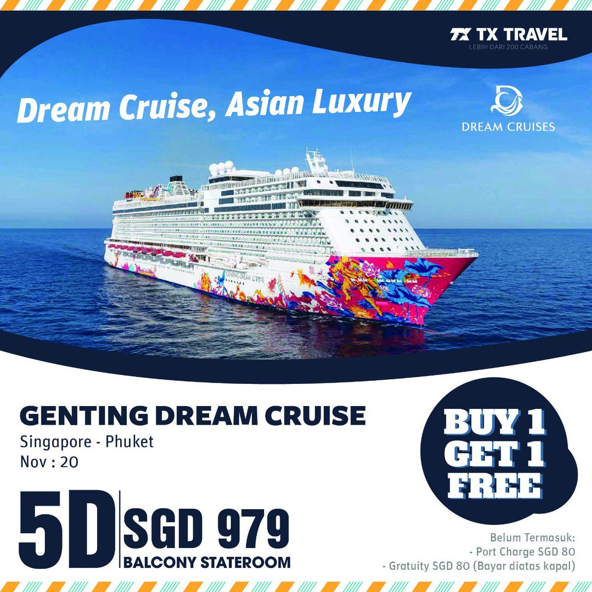 TXKemang's tweet photo. MAKE YOUR DREAM A LIFE
Explore the New Asian luxury Cruise line.
https://t.co/3bX0UYx5Ar
IG : @txkemang
Ph. 021-71 999 09
WA. 0811 111 7173 https://t.co/MEgekYeymQ