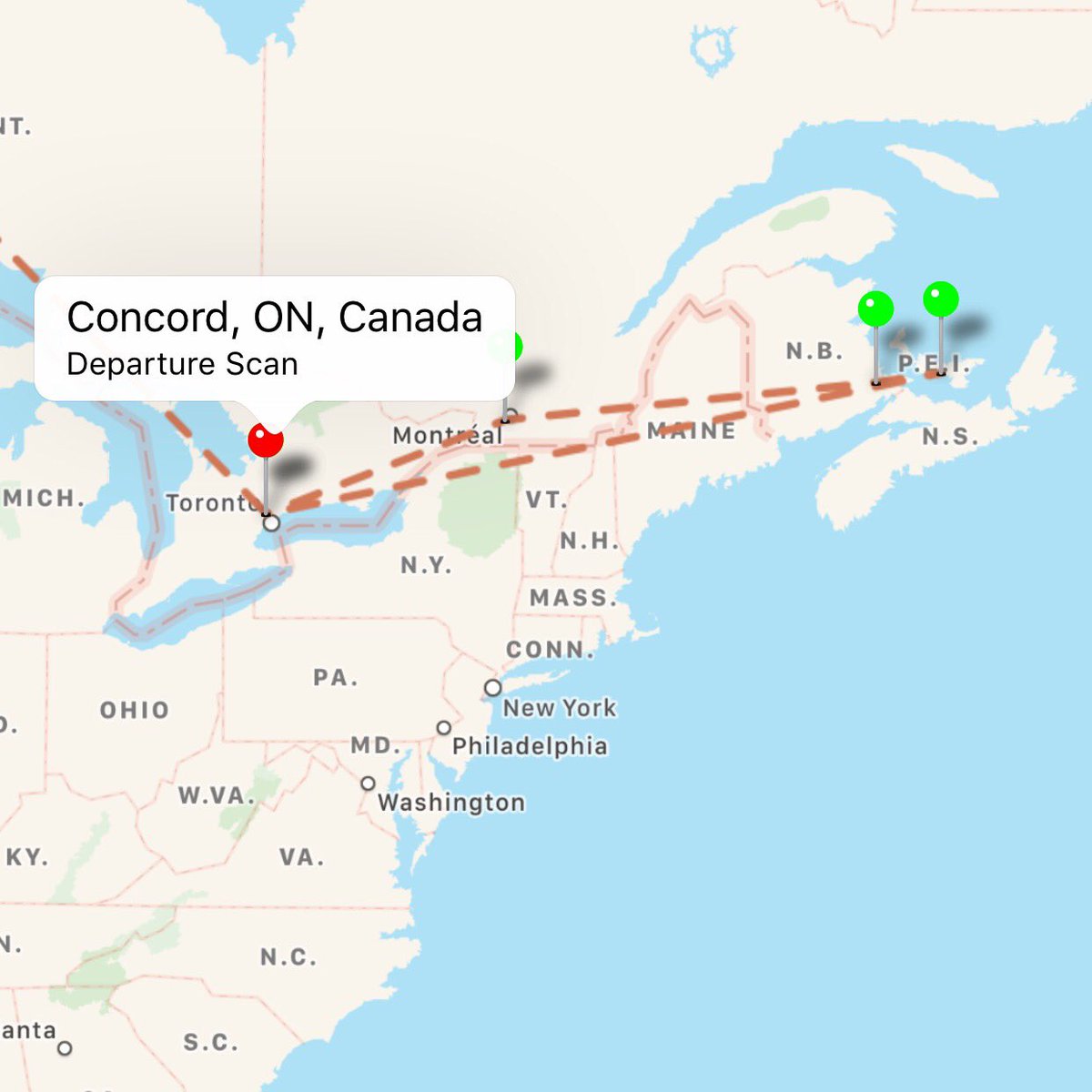 My <a href="/UPS/">UPS</a> package likes to go in circle. #ups #roundtrip #packages #parcels
