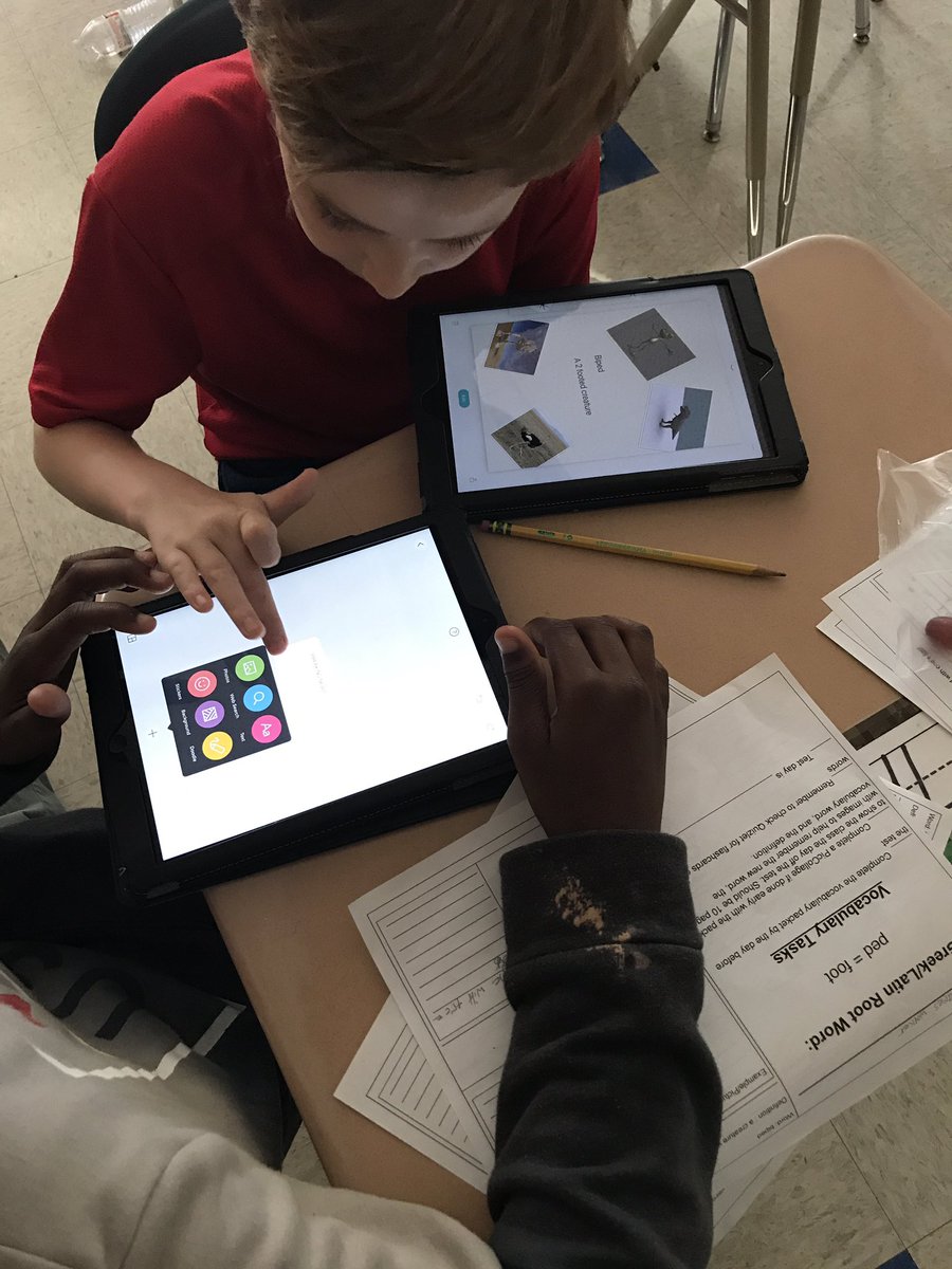 Jason_Shike's tweet photo. Vocabulary words and Pic Collage work together to help our visual learners.#GoGrewenow https://t.co/2tUx8yCGBr