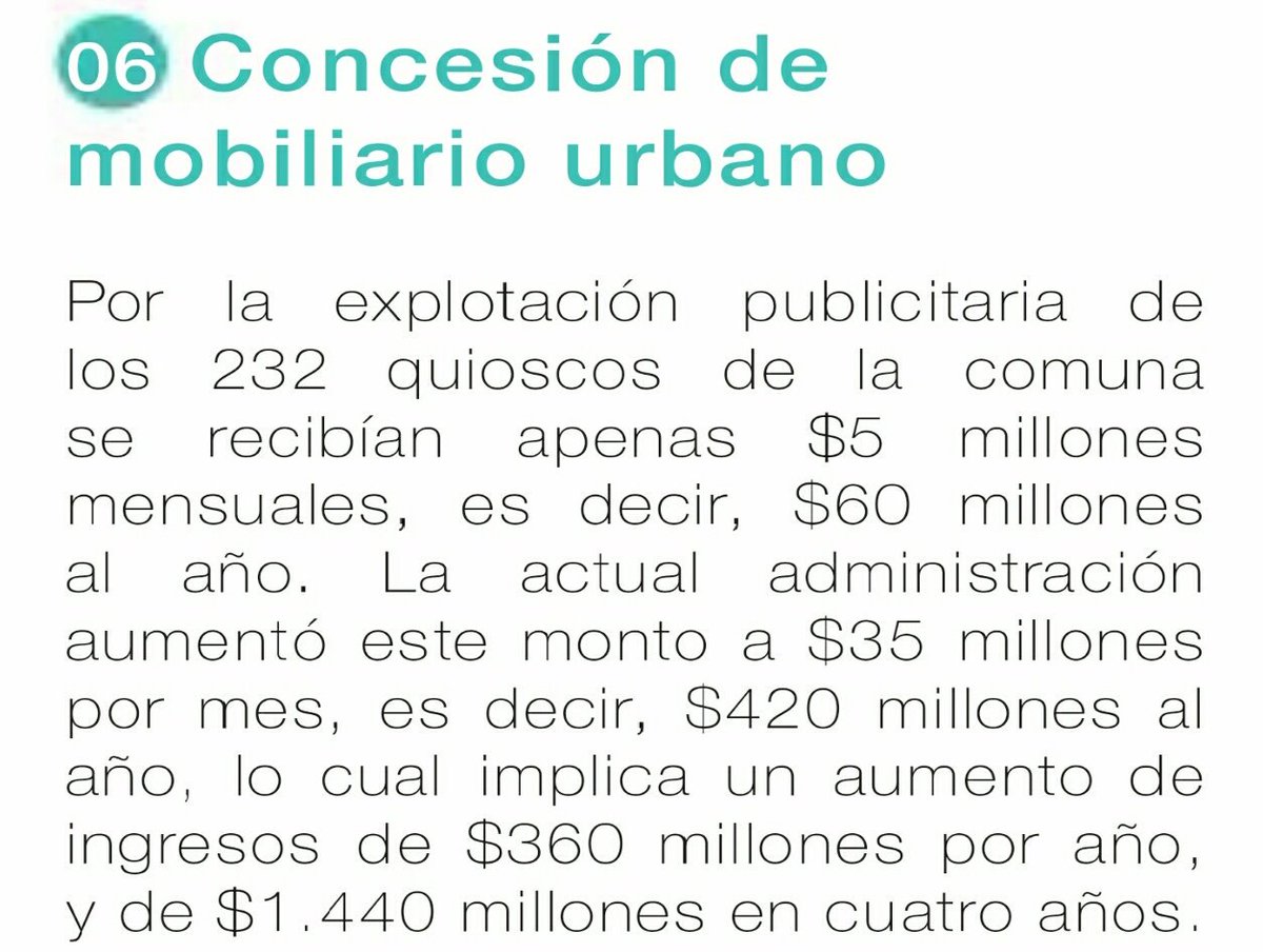 evelynmatthei's tweet image. Antes @Muni_provi recibía apenas $60 millones al año por explotación publicitaria. Ahora recibirá 7 veces más. 👉goo.gl/TB4tSf
