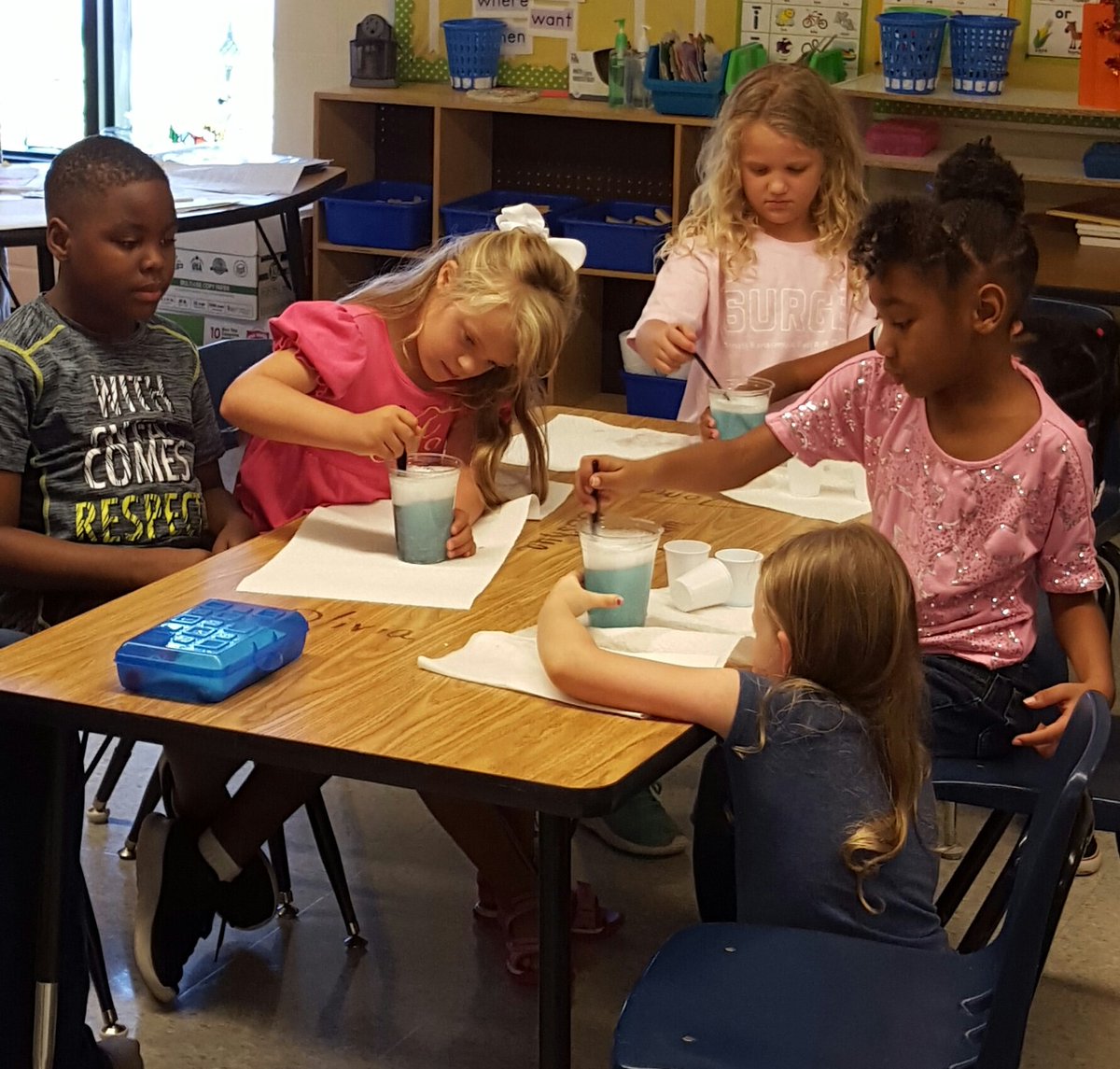 BethCrawley's tweet photo. Crawley Crew Scientists in Action with Tornado in a Cup Experiment!
@FreyFlames 
#BestSchoolinTheNation https://t.co/OvM0s8gvrZ