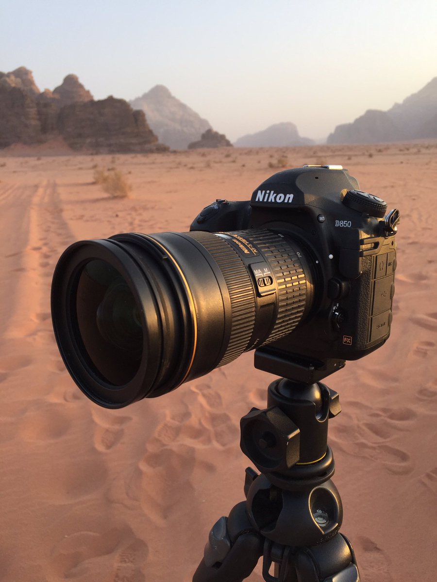Testing <a href="/UKNikon/">Nikon UK & Ireland</a>'s #D850 for @Pro_Photo_UK in Wadi Rum, <a href="/VisitJordan/">Visit Jordan</a>. Good workout for what looks like a great #DSLR. #photography